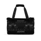Black Varsity HoopAholiks gym bag