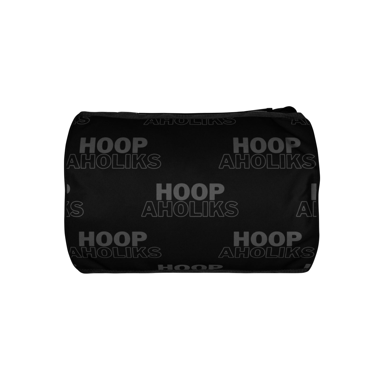 Black Varsity HoopAholiks gym bag