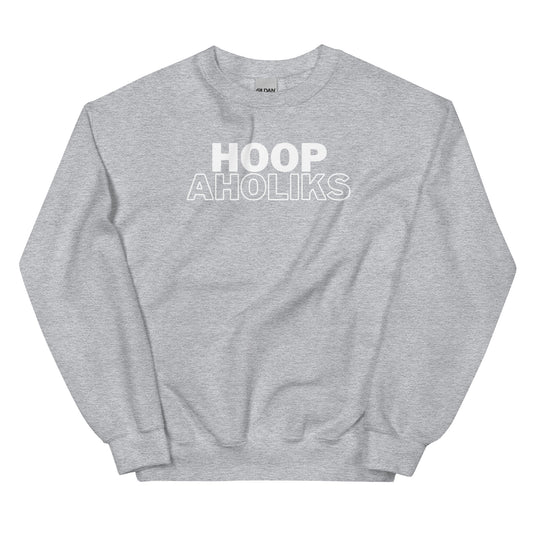 Grey Varsity HoopAholiks Unisex Sweatshirt